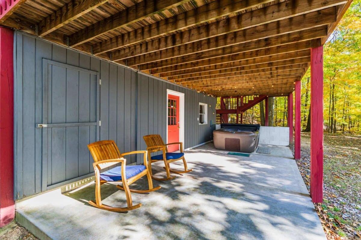 Hot Tub, Large Deck, Wifi, Fire Pit At Chalet Cabin Morton Grove Ngoại thất bức ảnh