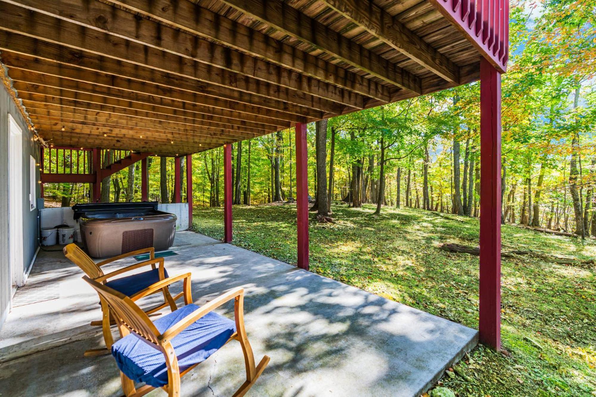 Hot Tub, Large Deck, Wifi, Fire Pit At Chalet Cabin Morton Grove Ngoại thất bức ảnh